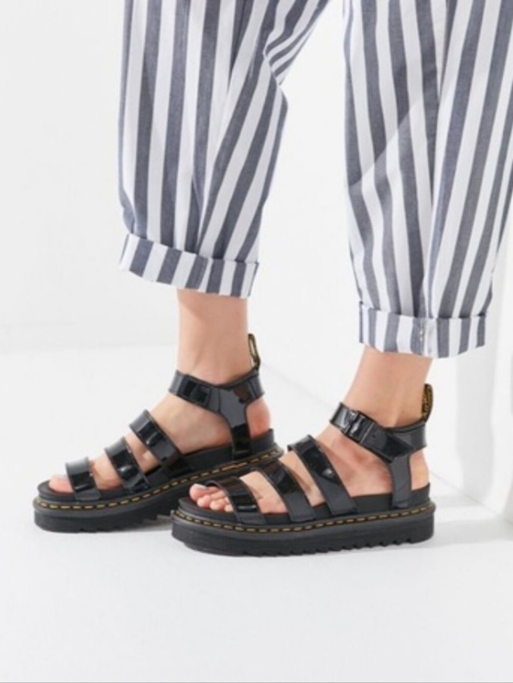 Dr Martens Blaire Patent Leather Sandals Womens - Picture 10 of 10